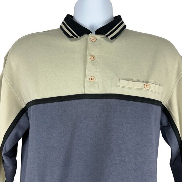 David Taylor Men's Long Sleeved Polo Shirt Size M - Picture 4 of 8